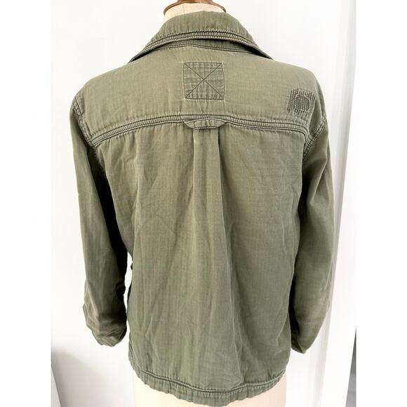 American eagle vintage shirt jacket, women green long sleeve S - Picture 2 of 9